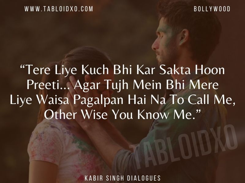 kabir singh dialogue