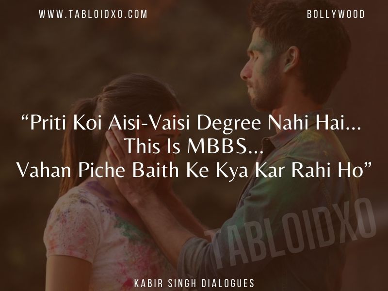 kabir singh dialogue