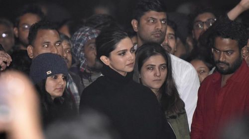 Deepika Padukone Attends JNU Students Protest.