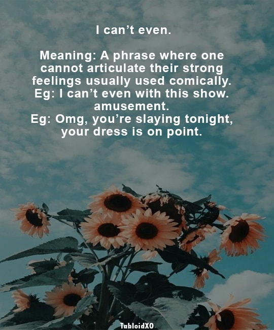 millennials slang words