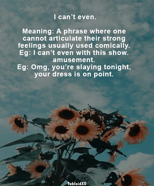 millennials slang words