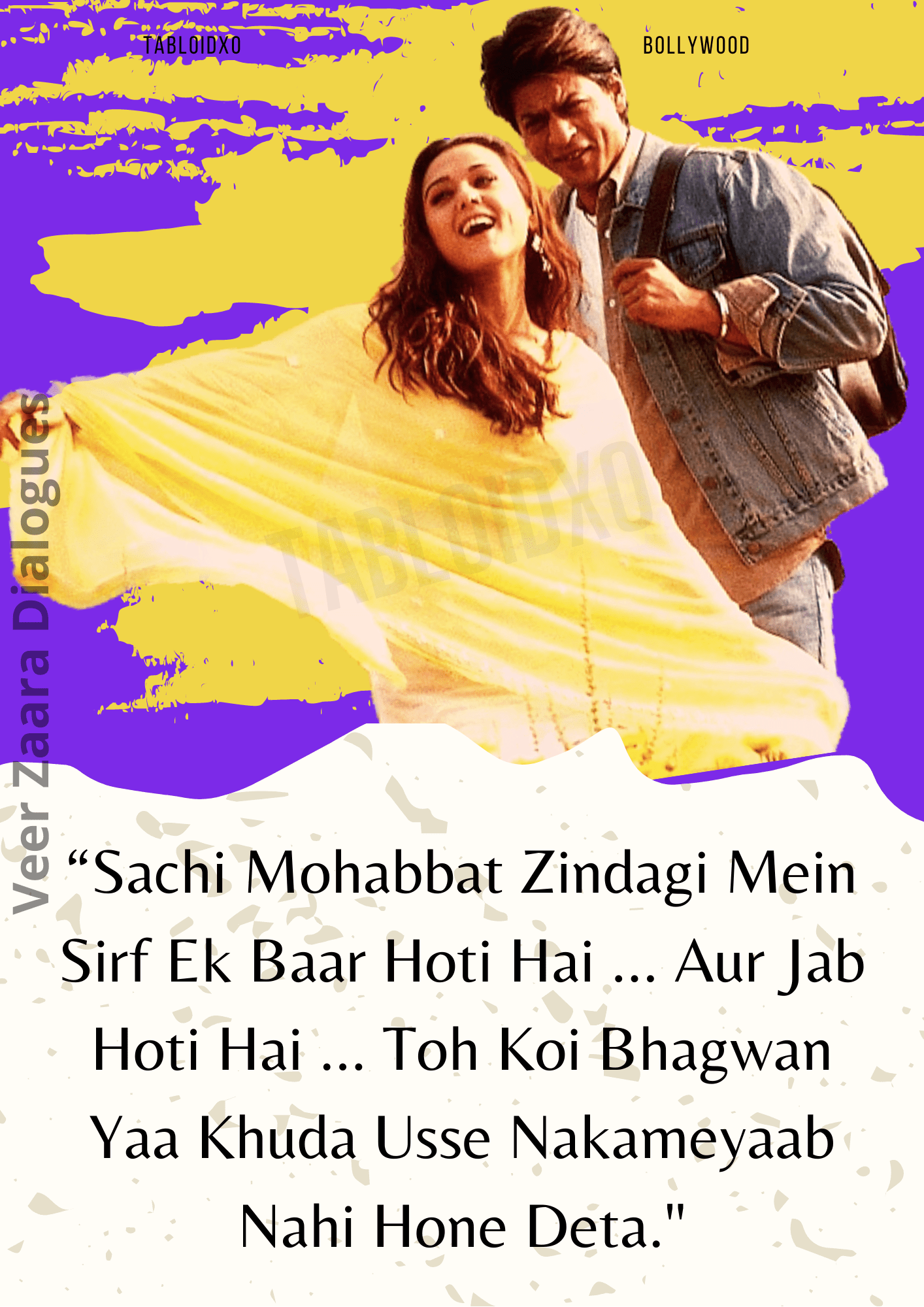 veer zaara dialogue