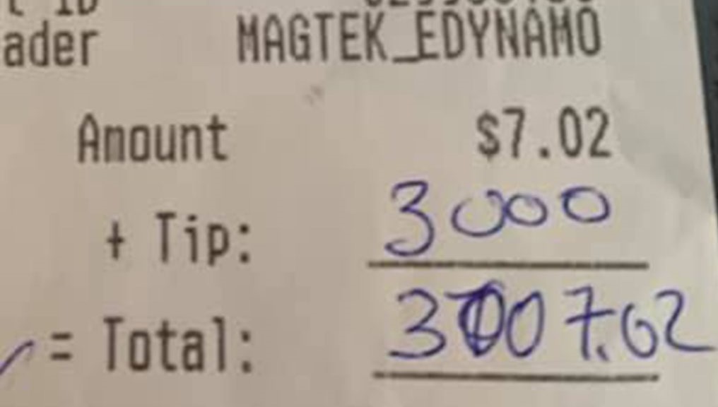 tip to restaurant