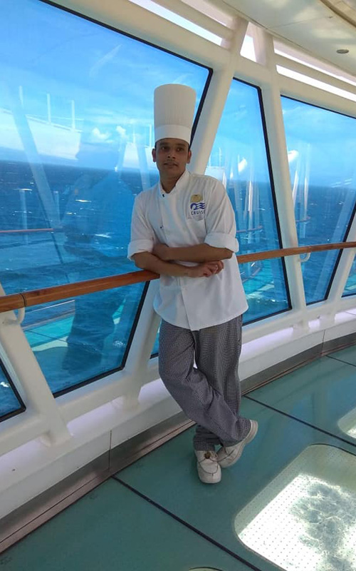 Cruise chef lost job