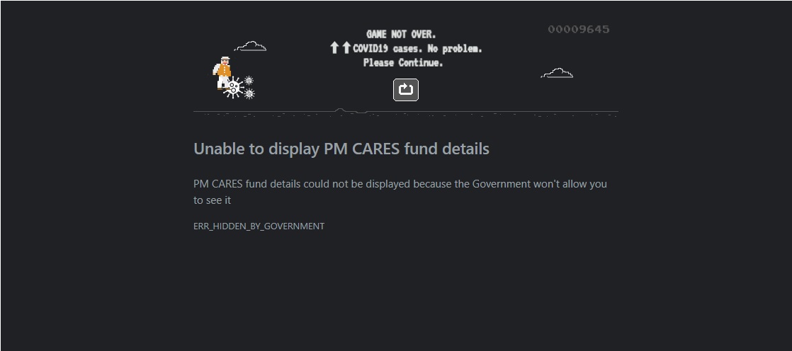 pm cares fund game