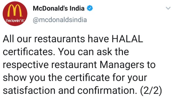 boycott mcdonalds trends on twitter over jhatla halal tweet
