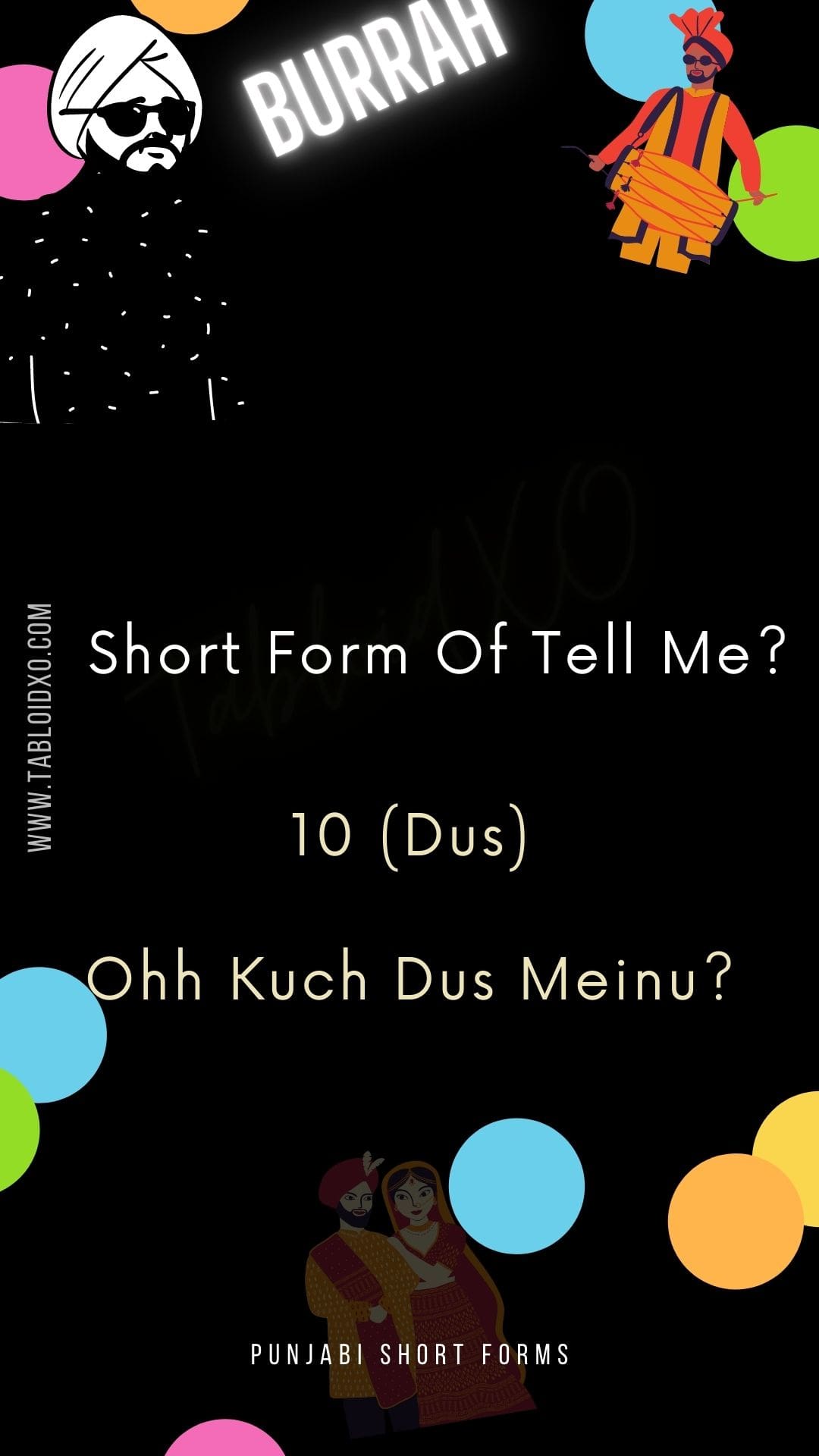 punjabi short form